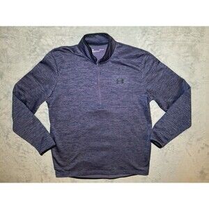 Under Armour Adult Medium  1/2 Zip Loose Fit Blue Pullover